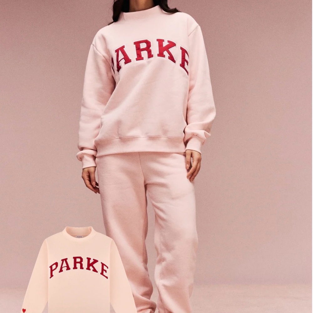 Parke Varsity Mockneck Peony + Crimson